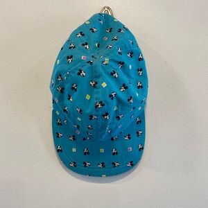 Vintage Disney Mickey Mouse baseball hat in all over blue print